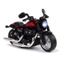 Motocykl Champion Czerwony 1:14 Napęd Pull-Back Dźwięk Światła Lean (12255)