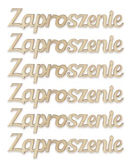 Ozdoba drewniana zaproszenie Galeria Papieru (253020)