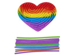 Układanka silikonowa antystresowa, z paskami do tworzenia kształtów Adar (614536)