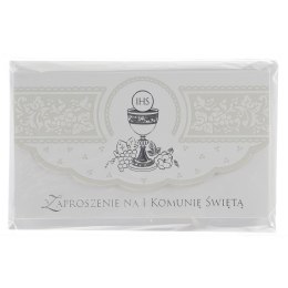 Zaproszenie komunia duże satynowe Merigraf (5902221807312)
