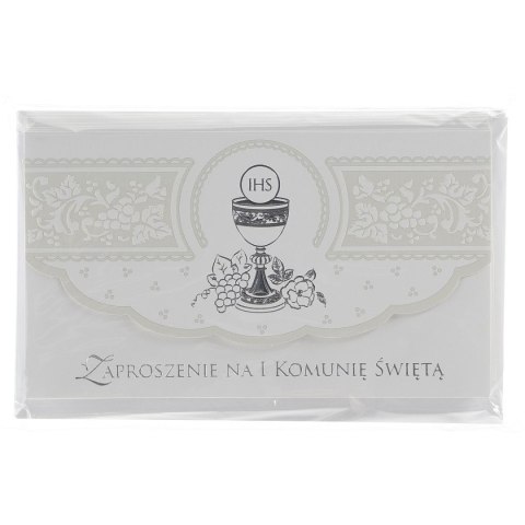 Zaproszenie komunia duże satynowe Merigraf (5902221807312) Zaproszenie komunia duże satynowe Merigraf (5902221807312)