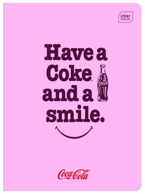 Zeszyt HYBRID COCA COLA A5 60k. 70g linia Interdruk