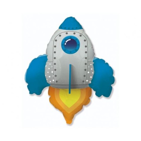 Balon foliowy Rakieta niebieska 24cal Godan (B901841A) Balon foliowy Rakieta niebieska 24cal Godan (B901841A)