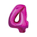 Balon foliowy cyfra 7 srebrny 35 cm 45cal Godan (FG-C35S7)