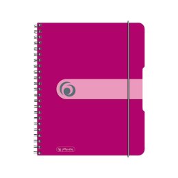 Brulion na spirali PP Herlitz EasyOrga A5 krata 80 80g różowy (11293776)