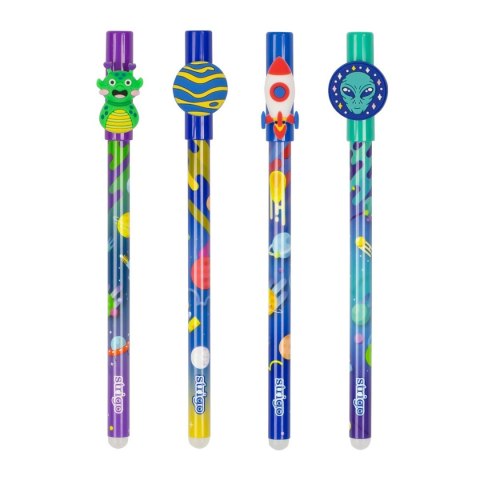 Długopis wymazywalny SPAC 5902315577664 wkład niebieski 0,5mm Strigo (SSC208)