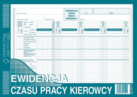 Druk offsetowy Ewidencja czasu pracy kierowcy A4 40k. Michalczyk i Prokop (817-1) Druk offsetowy Ewidencja czasu pracy kierowcy A4 40k. Michalczyk i Prokop (817-1)