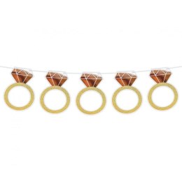 Girlanda papierowa Pierścionek, 160 cm Godan (RV-GPPI)