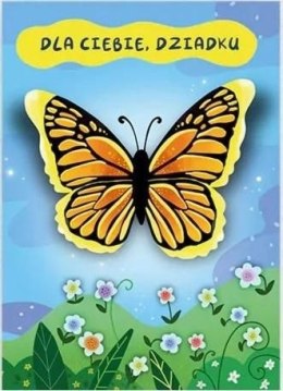 Kartka składana Karnet B6 DLA DZIADEK MOTYL B6 Henry (5905701480517)