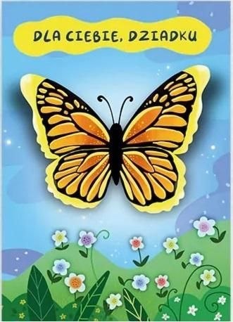 Kartka składana Karnet B6 DLA DZIADEK MOTYL B6 Henry (5905701480517) Kartka składana Karnet B6 DLA DZIADEK MOTYL B6 Henry (5905701480517)
