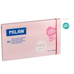 Notes samoprzylepny (karteczki) różowy 90k [mm:] 127x76 Milan (41721P890)