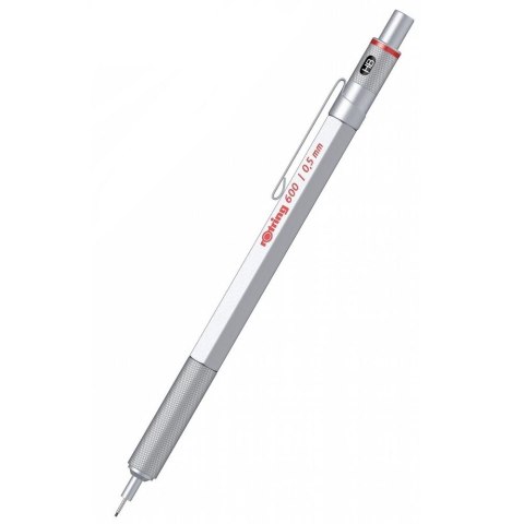 Ołówek automatyczny 600 srebrny 0,5mm Rotring (1904445) Ołówek automatyczny 600 srebrny 0,5mm Rotring (1904445)