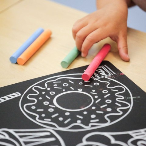 Podkład na biurko FUNNY MAT BLACK ciastka sfu701 czarny polipropylen PP [mm:] 400x400 Strigo (8681379307017)