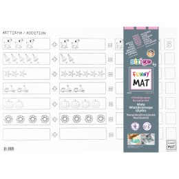 Podkład na biurko FUNNY MAT white DODAWANIE sfu1032 biały polipropylen PP [mm:] 335x480 Strigo (8681379310321)