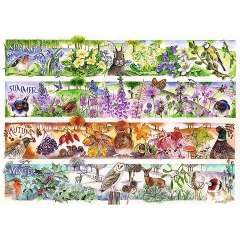 Puzzle Premium Plus Tea Time: Cztery pory roku 1000 el. Trefl (12078) Puzzle Premium Plus Tea Time: Cztery pory roku 1000 el. Trefl (12078)