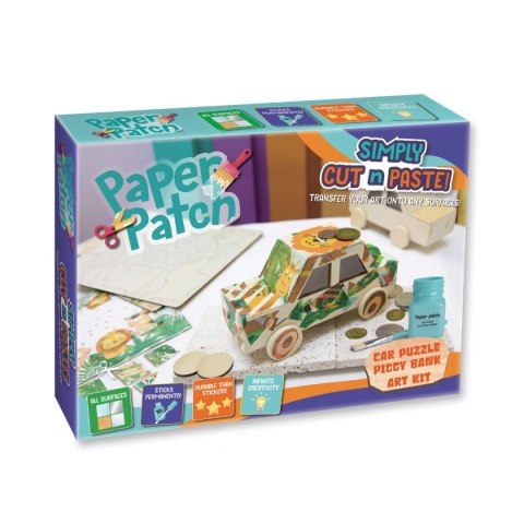 Zestaw kreatywny PAULINDA DECOUPAGE 6930518963242 Strigo (235043 skarbonka samochód)