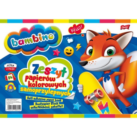 Zeszyt papierów kolorowych Bambino B4 80g 8k [mm:] 250x350 St.Majewski