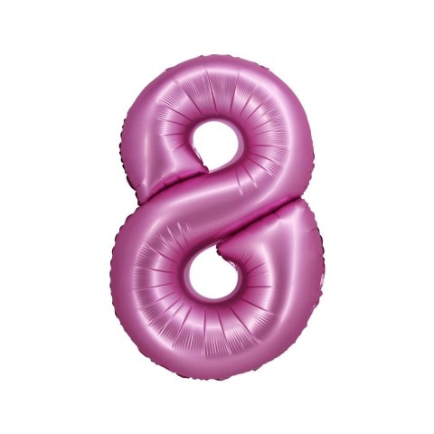 Balon foliowy Beauty&Charm Cyfra 8 satynowy róż 76cm Godan (CH-BSR8) Balon foliowy Beauty&Charm Cyfra 8 satynowy róż 76cm Godan (CH-BSR8)