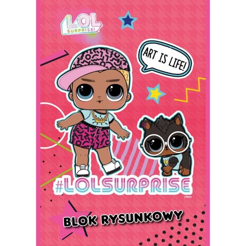 Blok rysunkowy Lol Surprise L.o.l. L.O.L A4 biała 80g 20k Unipap Blok rysunkowy Lol Surprise L.o.l. L.O.L A4 biała 80g 20k Unipap