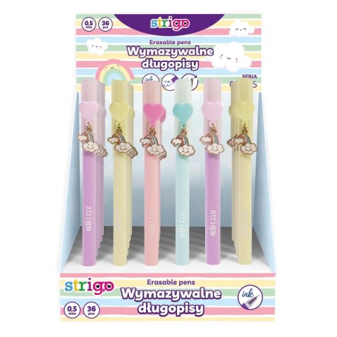 Długopis wymazywalny wkład niebieski 0,5mm Strigo (SSC156)