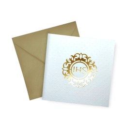 Kartka składana KARNET KW KOMUNIA TŁ IHS kw Henry (5907465663304)