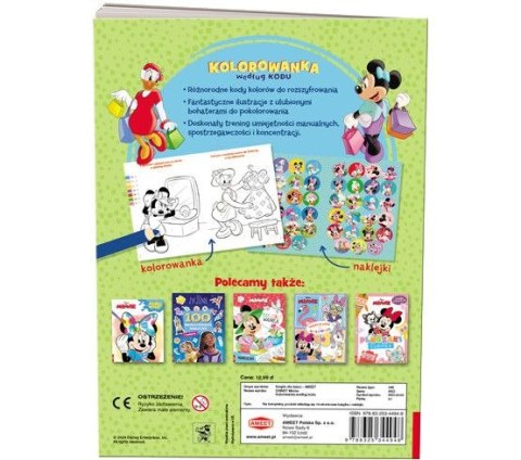 Książka dla dzieci Minnie. Kolorowanka według kodu Ameet (KKO 9105) Książka dla dzieci Minnie. Kolorowanka według kodu Ameet (KKO 9105)