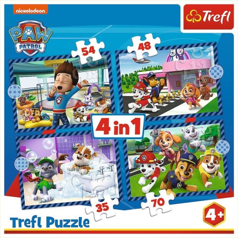 Puzzle Paw Patrol Psie sprawy 4w1 el. Trefl (34650)