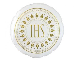 Balon foliowy Komunia Święta IHS 18cal Godan (FG-OIHS)