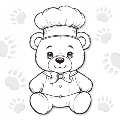 Kolorowanka Misiaczki 3D