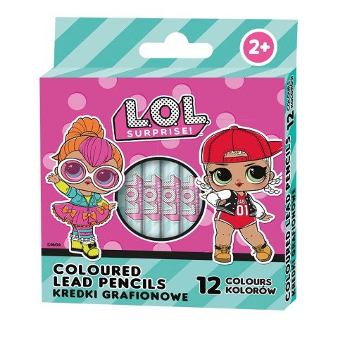 Kredki świecowe LOL grafinowe 12 kol. Astrapap (316024056) Kredki świecowe LOL grafinowe 12 kol. Astrapap (316024056)