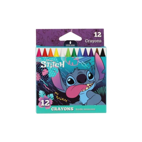 Kredki świecowe Stitch 12 kol. Patio (54809PTR)