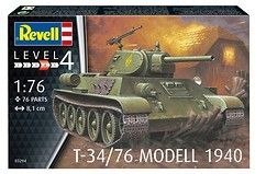 Model do sklejania T-34/76 Modell 1940 - radziecki czołg średni Revell (03294)