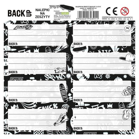 Naklejka na zeszyt Backup 7 Derform (NNZB7A57) Naklejka na zeszyt Backup 7 Derform (NNZB7A57)