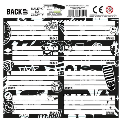 Naklejka na zeszyt Backup 7 Derform (NNZB7A57) Naklejka na zeszyt Backup 7 Derform (NNZB7A57)