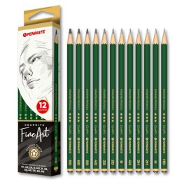 Ołówek FIN ART 12 grubości 4H-8B (różne) Tadeo (TT8536)
