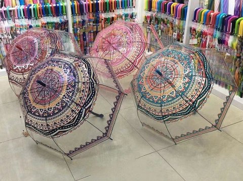 Parasol automatyczny, przezroczysty ze wzorem Adar (590793) Parasol automatyczny, przezroczysty ze wzorem Adar (590793)