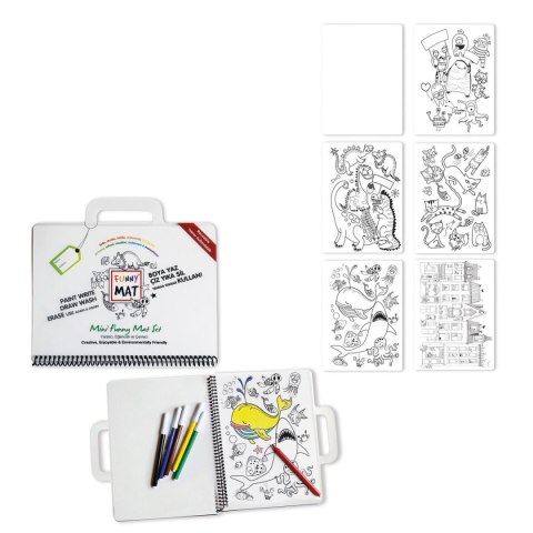 Podkład na biurko FUNNY MAT white KSIENICZKA ZEST DO PODROŻY sfu1046 biała polipropylen PP [mm:] 160x210 Strigo (8681379311465)