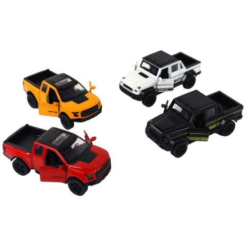 Samochód z Przyczepą 1:36 Dźwięki Światła 4 Kolory Lean (16300)