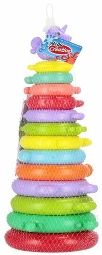 Układanka piramidka kółka 42cm Mega Creative (545132)