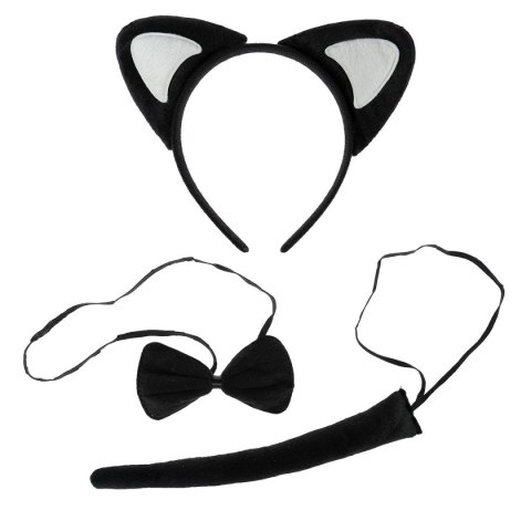 Akcesoria do kostiumów Komplet zwierzątka z ogonkiem - kot Arpex (SK8411)