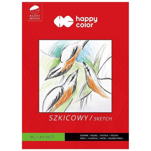 Blok artystyczny młody artysta A3 90g 25k Happy Color (HA 3709 3040-M25)