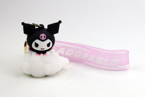 Brelok kuromi gumowy świecący pakowany po 5 szt.