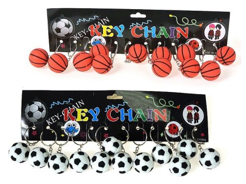 Brelok piłka, karta 12szt Adar (571358)