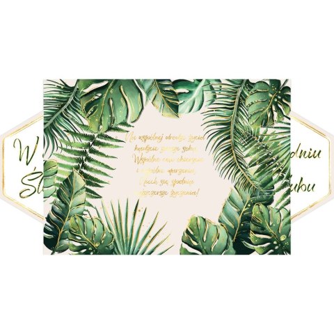 Kartka składana Karnet A5 SLUB ROZ MONSTERA A5 Henry (5907465669061) Kartka składana Karnet A5 SLUB ROZ MONSTERA A5 Henry (5907465669061)