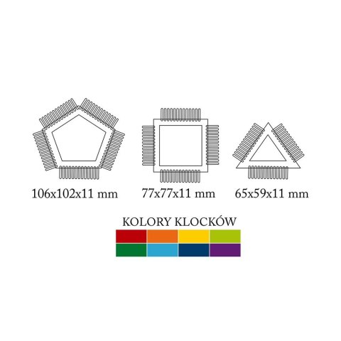 Klocki pozostałe szczotki 32 elementy Askato (102191) Klocki pozostałe szczotki 32 elementy Askato (102191)