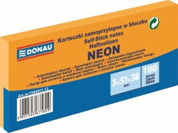 Notes samoprzylepny (karteczki) Neon pomarańczowy 300k [mm:] 51x38 Donau (7585011-12)