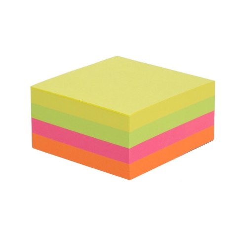 Notes samoprzylepny (karteczki) mix neonowy 400k [mm:] 75x75 Tres (KOSN7575)