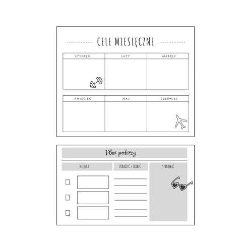 Organizer BUJ O Black 240k A5 mix Interdruk (A5)