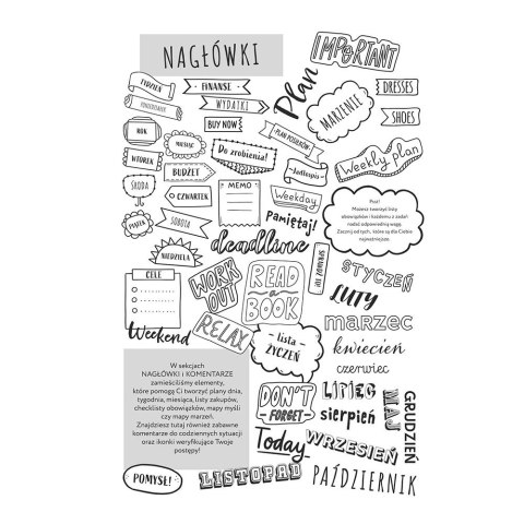 Organizer BUJ O Black 240k A5 mix Interdruk (A5)