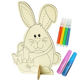 Ozdoba wielkanocna Drewniana dekoracja do kolorowania Arpex (WN3278)